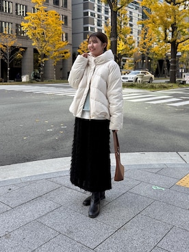 manakaさん（レディース・155cm）の冬コーディネート