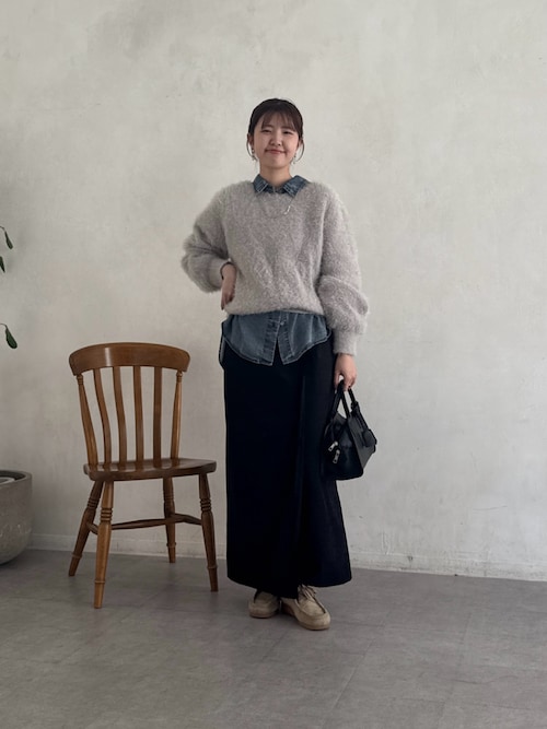 Chez toiのシャギーニットを使ったコーディネート（ZOZOTOWN Yahoo!店）