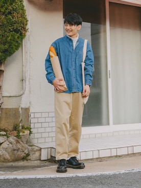 「SETTO（セット）のアイテム（パンツ）」を使った、ryujiさん（メンズ・172cm）の春コーディネート