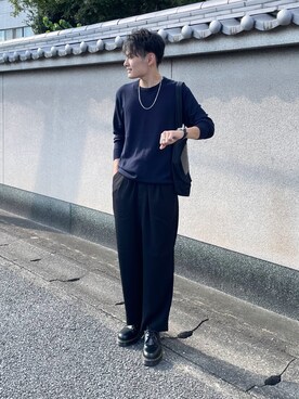 「UNIQLOコーデ」｜「アイテム（その他）」を使った、ryujiさん（メンズ・172cm）の秋コーディネート