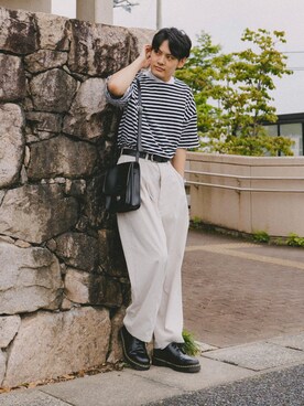 「FUDGEBOYのトラッドスタイル」｜「アイテム（その他）」を使った、ryujiさん（メンズ・172cm）の春コーディネート