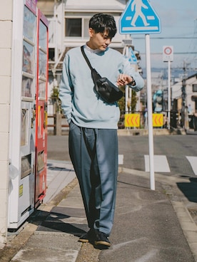 「GERMAN TRAINER（ジャーマントレーナー）のGERMAN TRAINER （ジャーマントレーナー） / レースアップ スニーカー 1183（スニーカー）」を使った、ryujiさん（メンズ・172cm）の冬コーディネート