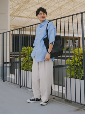 「FUDGEBOYのトラッドスタイル」｜「アイテム（その他）」を使った、ryujiさん（メンズ・172cm）の春コーディネート