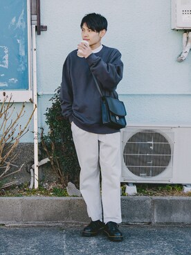 「スウエット」｜「アイテム（その他）」を使った、ryujiさん（メンズ・172cm）の冬コーディネート