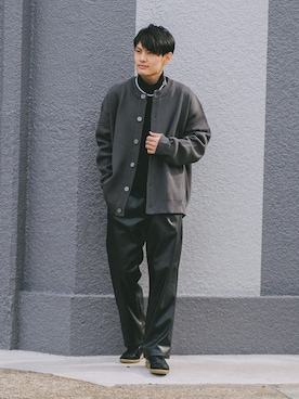 「GERMAN TRAINER（ジャーマントレーナー）のGERMAN TRAINER （ジャーマントレーナー） / レースアップ スニーカー 1183（スニーカー）」を使った、ryujiさん（メンズ・172cm）の冬コーディネート