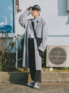 「JUNRED（ジュンレッド）のアイテム（キャップ）」を使った、ryujiさん（メンズ・172cm）の冬コーディネート
