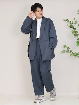 「ADRER（アドラー）の【ADRER】surgical stainless necklace / サージカルステンレスネックレス（ネックレス）」を使った、ryujiさん（メンズ・172cm）の秋コーディネート