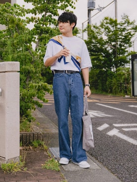 「デニムっていいよね」｜「アイテム（その他）」を使った、ryujiさん（メンズ・172cm）の夏コーディネート
