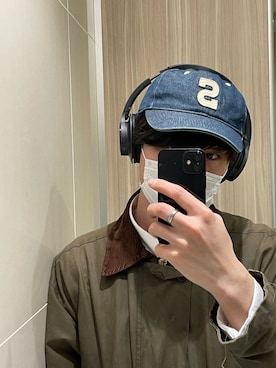 「ヘッドホン」｜「アイテム（その他アウター）」を使った、26🐟🦭さん（メンズ・173cm）の春コーディネート