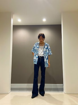 「CASPER JOHN AIVER（キャスパージョンアイバー）のアイテム」を使った、NARUさん（メンズ・168cm）の夏コーディネート