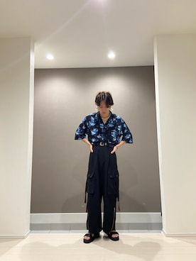 「CASPER JOHN AIVER（キャスパージョンアイバー）のアイテム」を使った、NARUさん（メンズ・168cm）の夏コーディネート
