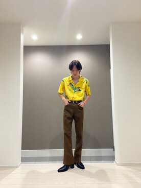 「CASPER JOHN AIVER（キャスパージョンアイバー）のアイテム」を使った、NARUさん（メンズ・168cm）の夏コーディネート