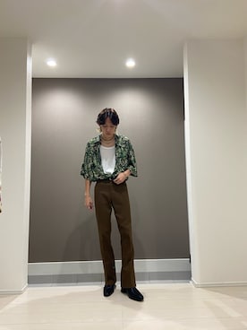 「CASPER JOHN AIVER（キャスパージョンアイバー）のアイテム」を使った、NARUさん（メンズ・168cm）の夏コーディネート