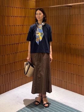 「manipuri（マニプリ）のアイテム」を使った、Takagi_TOMORROWLANDさん（レディース・167cm）の春コーディネート