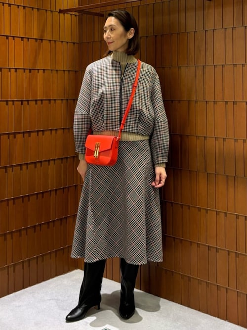 タッターギンガムリバー ジップアップブルゾン（ブルゾン