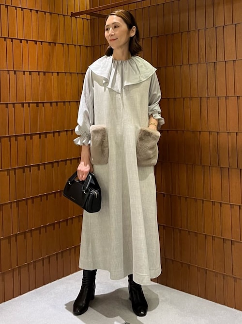 BALLSEY（ボールジィ）の「プレーンダブルフェイス ジャンパースカート