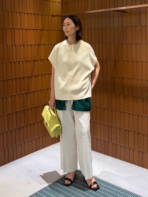 TOMORROWLAND collection パンツ コットンシルクデニム ワイド