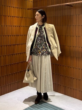 「caban」｜「アイテム（ジャケット/アウター）」を使った、Takagi_TOMORROWLANDさん（レディース・167cm）の冬コーディネート