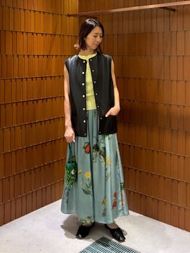 CABaN コットンカシミヤリブ ノースリーブプルオーバー caban（キャバン）の「コットンカシミヤリブ ノースリーブプル
