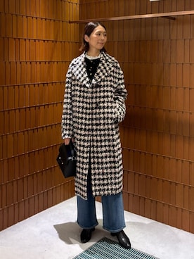 「アイテム（チェスターコート）」を使った、Takagi_TOMORROWLANDさん（レディース・167cm）の秋コーディネート