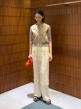 「TOMORROWLAND （トゥモローランド）のアイテム」を使った、Takagi_TOMORROWLANDさん（レディース・167cm）の春コーディネート