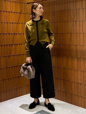 「Elleme（エレメ）のアイテム」を使った、Takagi_TOMORROWLANDさん（レディース・167cm）の秋コーディネート