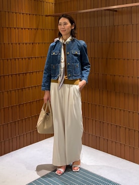 「manipuri（マニプリ）のアイテム」を使った、Takagi_TOMORROWLANDさん（レディース・167cm）の春コーディネート