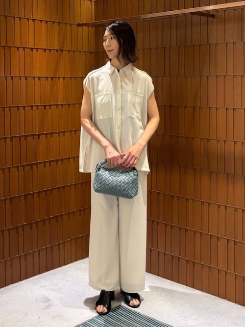 DES PRES ジャージーライク ジョーゼット リラックスパンツ ネイビー ジャージーライクジョーゼット リラックスパンツ（その他パンツ