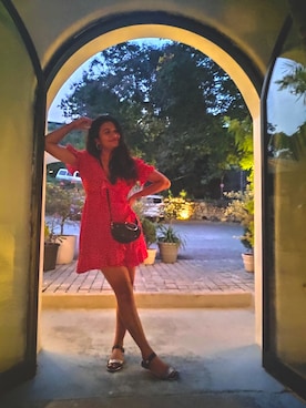 「summer」｜「アイテム（メッセンジャーバッグ）」を使った、godawariさん（レディース・167cm）の冬コーディネート