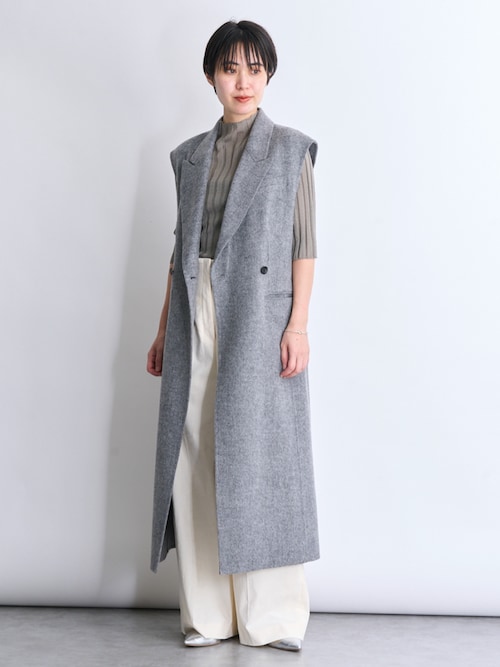 DES PRES（デ・プレ）の「グリッターシアー ハイネックプルオーバー