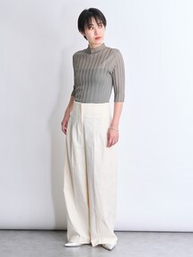 DES PRES（デ・プレ）の「グリッターシアー ハイネックプル