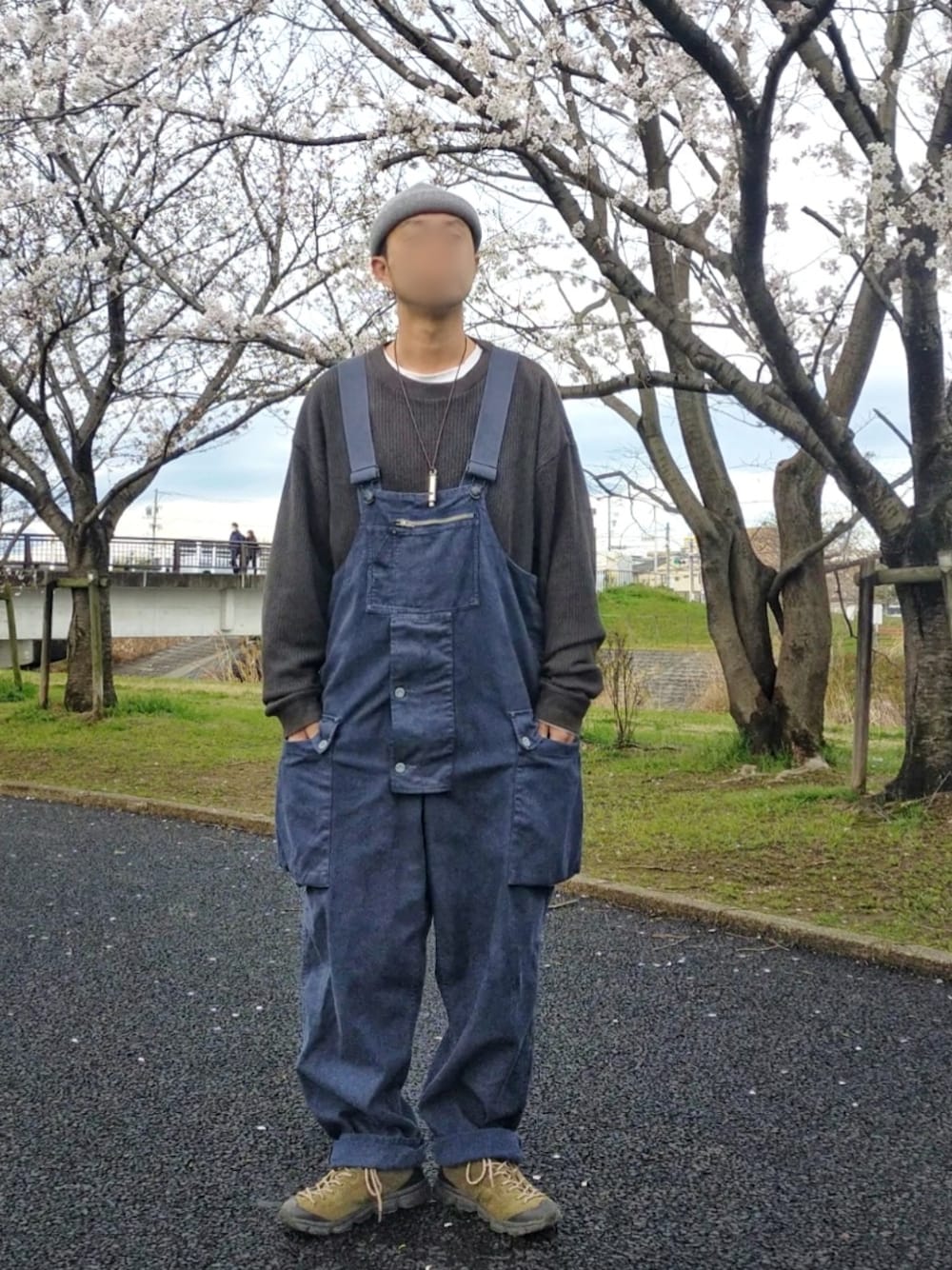 北极｜Nigel Cabournのサロペット/オーバーオールを使った