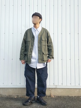 北极さん（メンズ・178cm）の春コーディネート