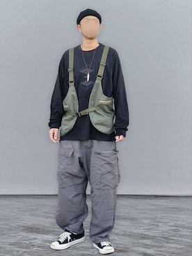 「GOOPiMADE」｜「アイテム（アクセサリー）」を使った、北极さん（メンズ・178cm）の春コーディネート