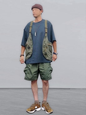 「WENGER（ウェンガー）のアイテム」を使った、北极さん（メンズ・178cm）の春コーディネート
