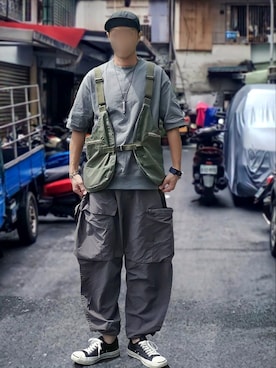 北极さん（メンズ・178cm）の春コーディネート