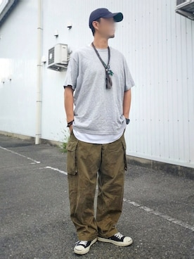 「m47」｜「アイテム（アクセサリー）」を使った、北极さん（メンズ・178cm）の夏コーディネート