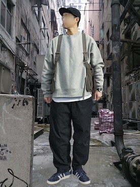 「aditional（アディショナル）のアイテム」を使った、北极さん（メンズ・178cm）の春コーディネート