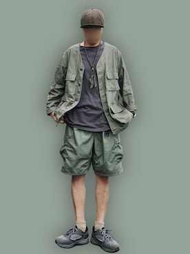「ARMY TWILL（アーミーツイル）のアイテム（トップス）」を使った、北极さん（メンズ・178cm）の春コーディネート