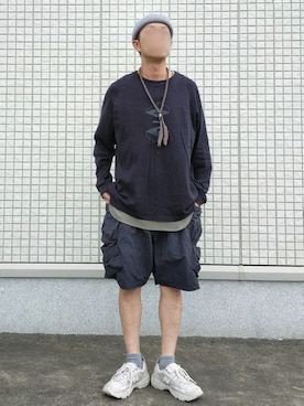 「GOOPiMADE」｜「アイテム（アクセサリー）」を使った、北极さん（メンズ・178cm）の夏コーディネート