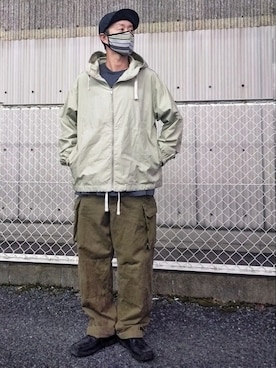 「m47」｜「アイテム（マウンテンパーカー）」を使った、北极さん（メンズ・178cm）の秋コーディネート