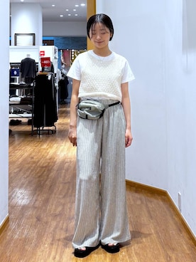 「GLOBAL WORK（グローバルワーク）のアイテム」を使った、カナさん（レディース・158cm）の夏コーディネート