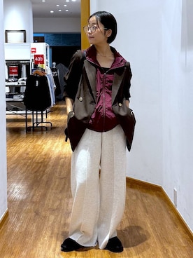 「GLOBAL WORK（グローバルワーク）のアイテム（ブルゾン）」を使った、カナさん（レディース・158cm）の秋コーディネート