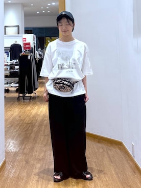 「GLOBAL WORK（グローバルワーク）のアイテム（帽子）」を使った、カナさん（レディース・158cm）の夏コーディネート