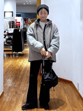 「GLOBAL WORK（グローバルワーク）のアイテム（帽子）」を使った、カナさん（レディース・158cm）の秋コーディネート