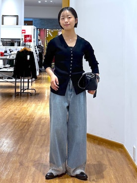 「GLOBAL WORK（グローバルワーク）のアイテム（トップス）」を使った、カナさん（レディース・158cm）の秋コーディネート