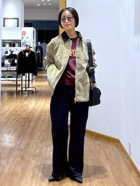 「GLOBAL WORK（グローバルワーク）のアイテム（パンプス）」を使った、カナさん（レディース・158cm）の秋コーディネート