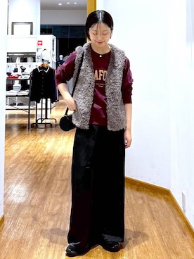 「GLOBAL WORK（グローバルワーク）のアイテム（ジャケット/アウター）」を使った、カナさん（レディース・158cm）の秋コーディネート