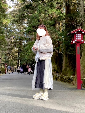「merry jenny（メリージェニー）のアイテム（ブルゾン）」を使った、マさん（レディース・159cm）の冬コーディネート