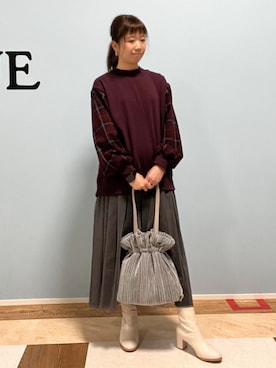 Naaatsuさん（レディース・158cm）の冬コーディネート